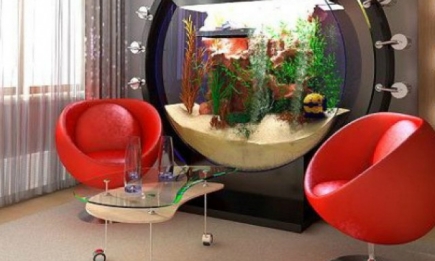 Тренд: аквариум в интерьере