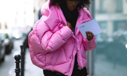 Street style: розовый – цвет сезона на Неделе моды в Париже 2016/17