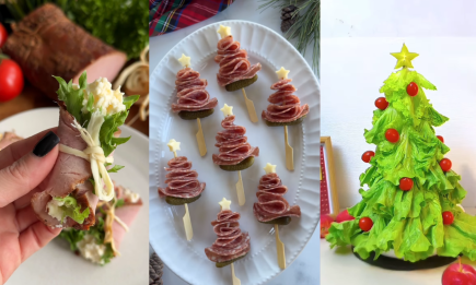Три круті новорічні закуски, які ви приготуєте за 5 хвилин: хрустка їстівна ялинка, канапе з ковбаси і апетитні рулетики (ВІДЕО)
