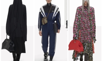 Цветочные платья, траурные костюмы и эстетика 90-х: Balenciaga выпустили новую коллекцию (ФОТО)