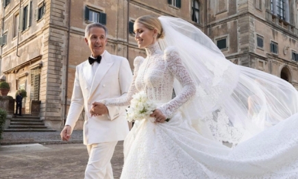 Появились фото роскошного свадебного платья Китти Спенсер от Dolce&Gabbana