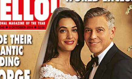 Появились первые свадебные фото Джорджа Клуни и Амаль Аламуддин
