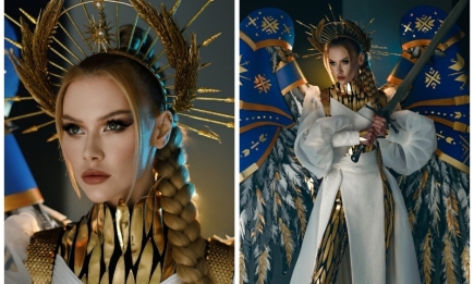 В образе Архангела Михаила: Виктория Апанасенко показала национальный костюм для "Мисс Вселенная-2022" (ФОТО)