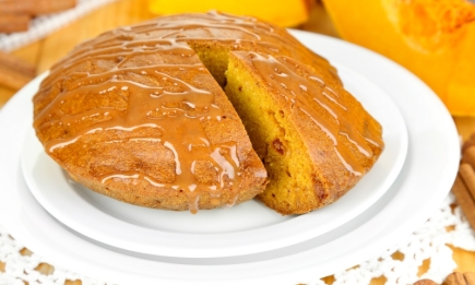 Нежнейший тыквенный кекс с апельсиновой помадкой: рецепт