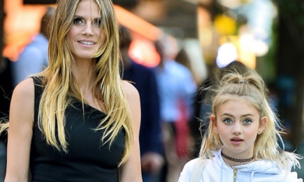 Хайди Клум показала свою модницу-дочь на прогулке в Нью-Йорке (ФОТО)