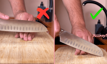 Так поступают повара в ресторанах: как держать нож, чтобы нарезать как профи