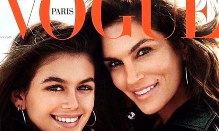 14-летняя дочь Синди Кроуфорд снялась с мамой для французского Vogue
