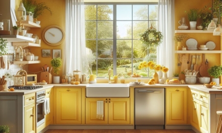 Кухня у жовтих відтінках: новий тренд весни 2024 (ФОТО)