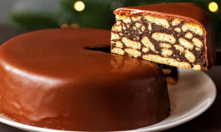 Без яиц и муки: ленивый тортик на Рождество, который готовится очень быстро (РЕЦЕПТ)