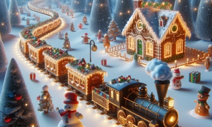 Різдвяний потяг, наче з казки: Укрзалізниця запустила ретро-паротяг на Різдво та Новий рік 2024