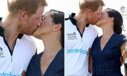 Меган Маркл и принц Гарри впервые после свадьбы поцеловались на публике (ФОТО+ВИДЕО)
