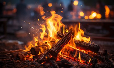 Миссия выполнима: как разжечь влажные дрова в камине одной спичкой