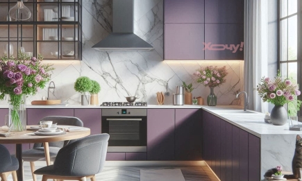 Фіолетова кухня: новий тренд інтер'єру 2024 (ФОТО)