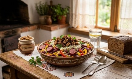 Змітають зі столу першим: як приготувати ситний та неймовірно смачний салат із мисливськими ковбасками (РЕЦЕПТ)