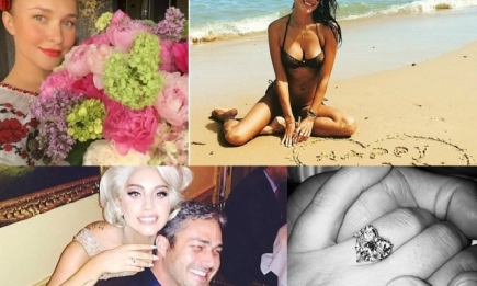 Как звезды отметили День влюбленных: Леди Гага выходит замуж