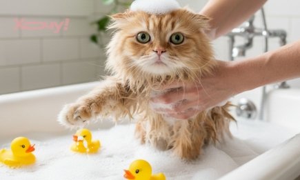 Больше никаких "боев"! Как искупать кота без криков и царапин