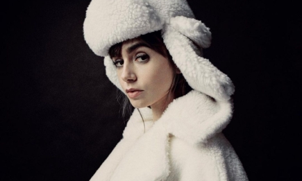 Повод для гордости: Лили Коллинз снялась для Vogue в шапке от украинского бренда (ФОТО)