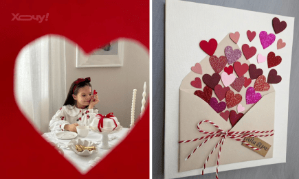 Милая валентинка для мамы с сердцами: мастер-класс для малышей (ВИДЕО)