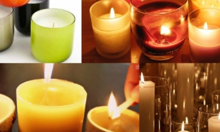 Как сделать ароматическую свечу из огарков. Видеосовет