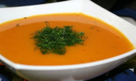 Морковный суп-пюре с имбирем