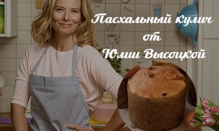 Лучшие рецепты на Пасху: кулич с миндалем от Юлии Высоцкой