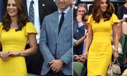 Кейт Миддлтон и принц Уильям посетили финал Уимблдона: яркий образ герцогини теперь обсуждают все