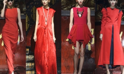 Коллекции красных платьев от украинских дизайнеров