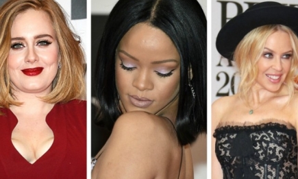 Три самых ярких макияжа красной дорожки BRIT Awards-2016: Адель, Рианна и Кайли Миноуг