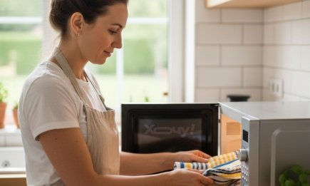 Экономьте время и порошок: странный, но гениальный способ сделать полотенца как новенькие в микроволновке