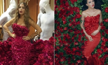 Война роз: платье Ани Лорак повторяет идею клипа Марии Яремчук