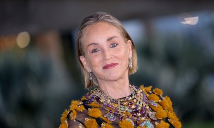 Вне времени и правил: 68-летняя Шэрон Стоун удивила выходом в прозрачном платье (фото)