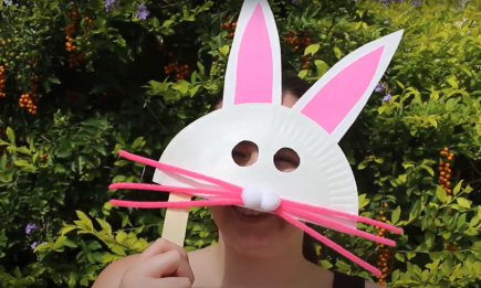 Робимо маску Великоднього кролика — майстер-клас для дітей (ФОТО, ВІДЕО)