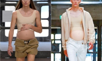 It’s a boy: беременные мужчины стали моделями на показе в Лондоне