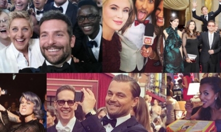 Оскар 2014: лучшие фото звезд из соцсетей