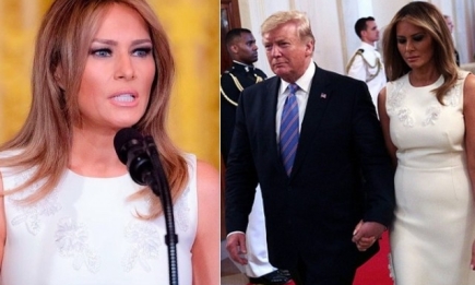 Мелания Трамп в белом платье Prada появилась на мероприятии в Белом доме (ГОЛОСОВАНИЕ)