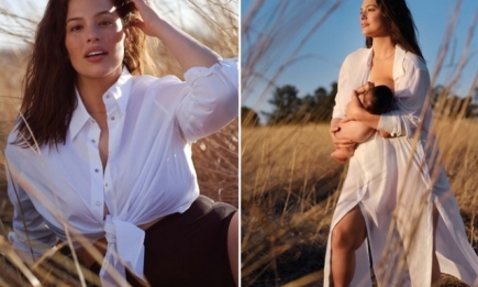 Модель plus-size Эшли Грэм появилась на обложке глянца и рассказала о материнстве и принятии своего нового тела