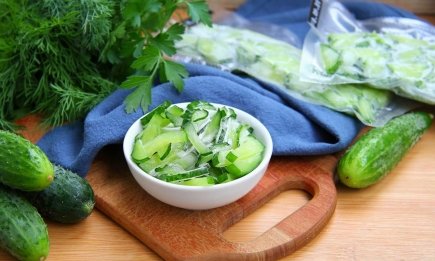 Как заморозить огурцы, чтобы не достать из морозилки сопляки: пошаговая инструкция