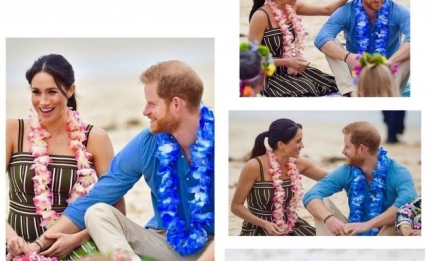 Пляжный день: Меган Маркл и принц Гарри провели время в компании серферов
