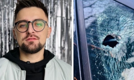 Украинскому артисту разгромили машину прямо в центре Варшавы (ВИДЕО)