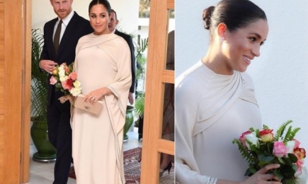 Беременная Меган Маркл в ослепительном платье Dior появилась на приеме в Марокко (ГОЛОСОВАНИЕ)