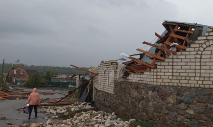 В Кропивницком ураган сорвал крыши с домов — есть пострадавшие (ФОТО+ВИДЕО)