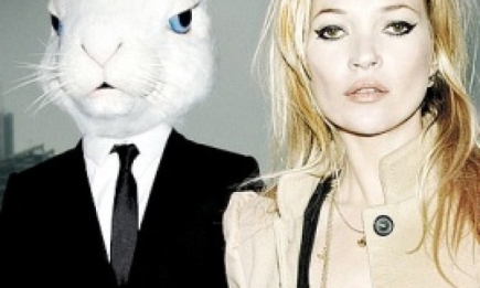 Кейт Мосс влюбилась в кролика. ВИДЕО