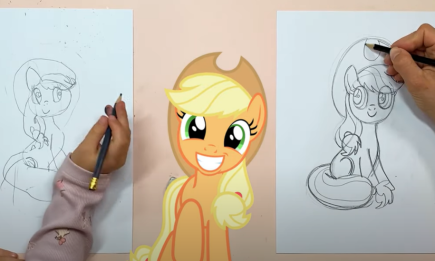 Малюємо Еплджек із “My little pony”: майстер-клас для дітей (ВІДЕО)