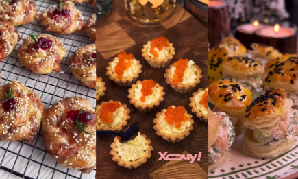 Яркие завитки, ракушки и классические тарталетки: три идеи новогодних закусок, которые удивят гостей (ВИДЕО)