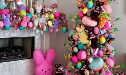Конфеты и игрушки: экзотические новогодние елки для детской комнаты (ФОТО)