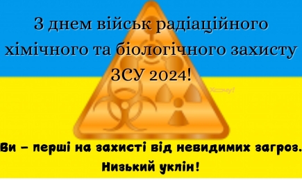 Ви — наш щит від невидимої небезпеки: найкращі привітання з Днем військ радіаційного хімічного та біологічного захисту ЗСУ