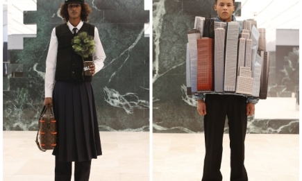 Мужские юбки, 3D-куртки и вещи из пластика: обзор новой коллекции Louis Vuitton (ФОТО)
