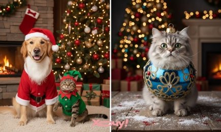 Рівень "мімімішності" зашкалює: найкумедніші коти та собаки у новорічних костюмах