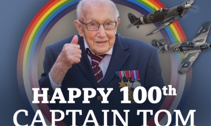 Ветеран Том Мур, собравший 40 миллионов для врачей, отпраздновал 100-летие (ФОТО)