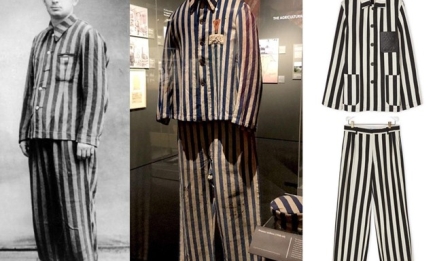 Пришлось извиниться: бренд Loewe выпустил костюм в виде формы узников концлагерей (ФОТО)